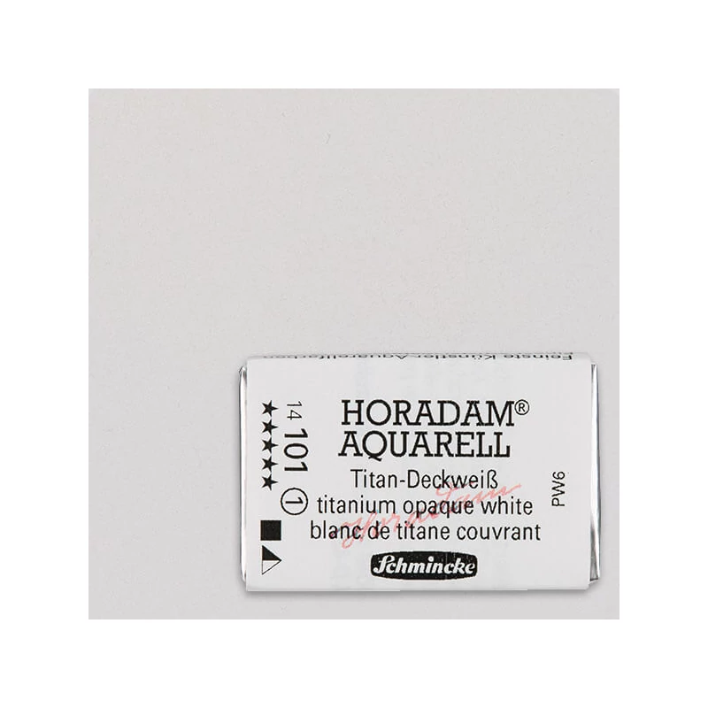 Schmincke Horadam akvarel boja, 1/1 svilenkasta - 01, titanium opaque white