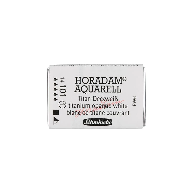 Schmincke Horadam akvarel boja, 1/1 svilenkasta - 01, titanium opaque white