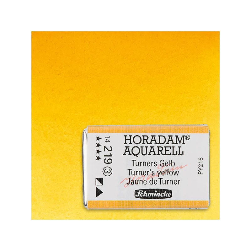 Schmincke Horadam akvarel boja, 1/1 svilenkasta - 19, turner's yellow