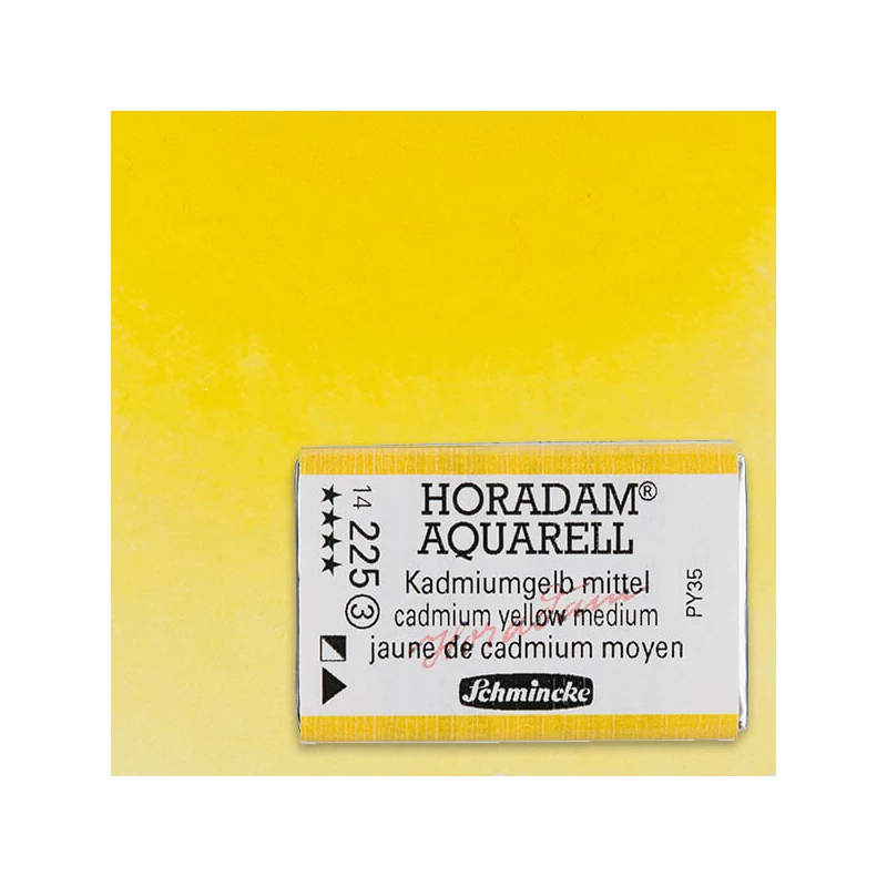 Schmincke Horadam akvarel boja, 1/1 svilenkasta - 25, cadmium yellow medium