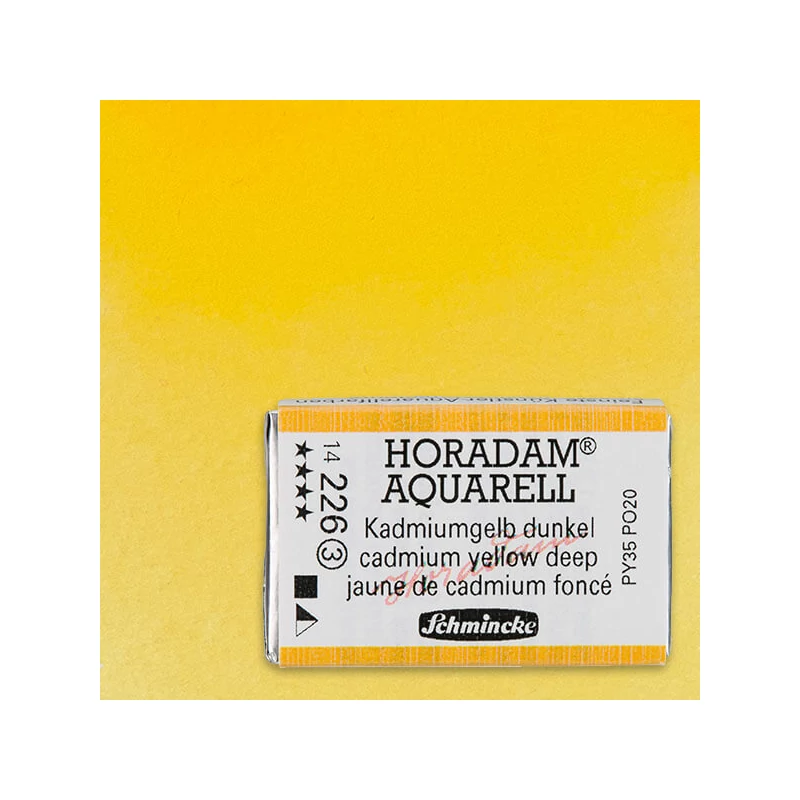 Schmincke Horadam akvarel boja, 1/1 svilenkasta - 26, cadmium yellow deep