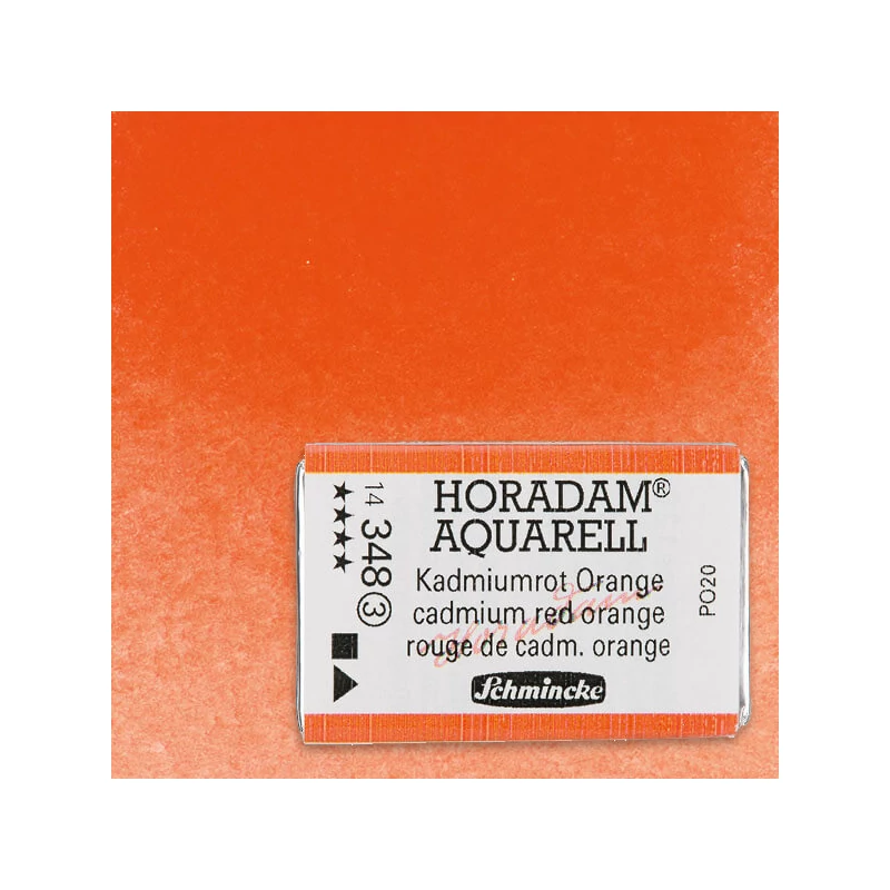 Schmincke Horadam akvarel boja, 1/1 svilenkasta - 48, cadmium red orange