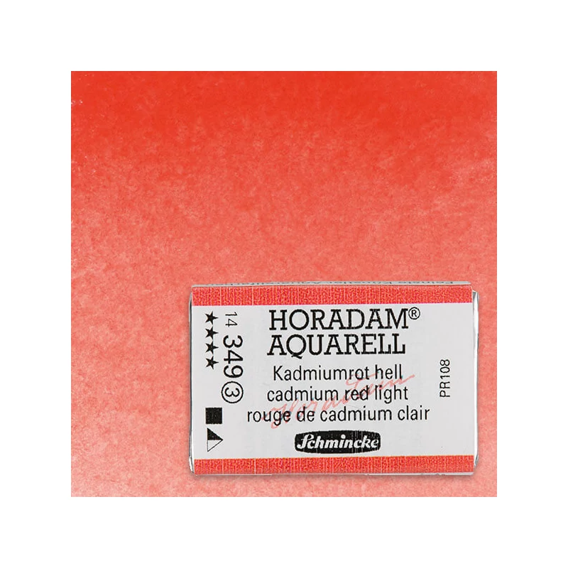 Schmincke Horadam akvarel boja, 1/1 svilenkasta - 49, cadmium red light