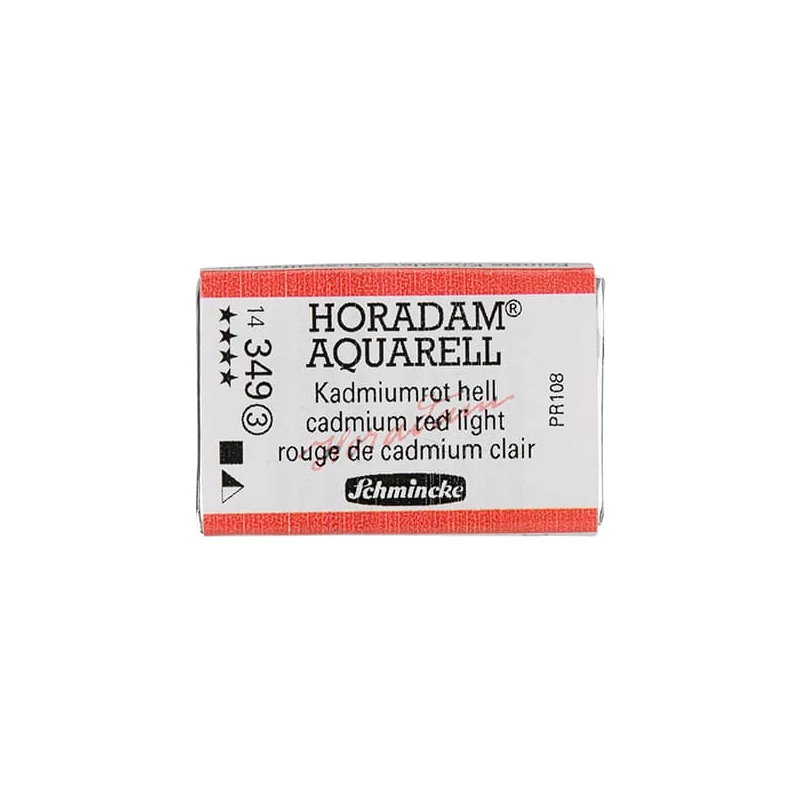 Schmincke Horadam akvarel boja, 1/1 svilenkasta - 49, cadmium red light
