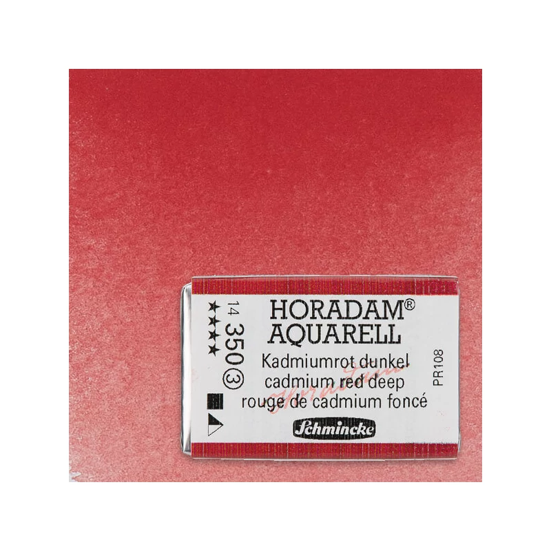 Schmincke Horadam akvarel boja, 1/1 svilenkasta - 50, cadmium red deep