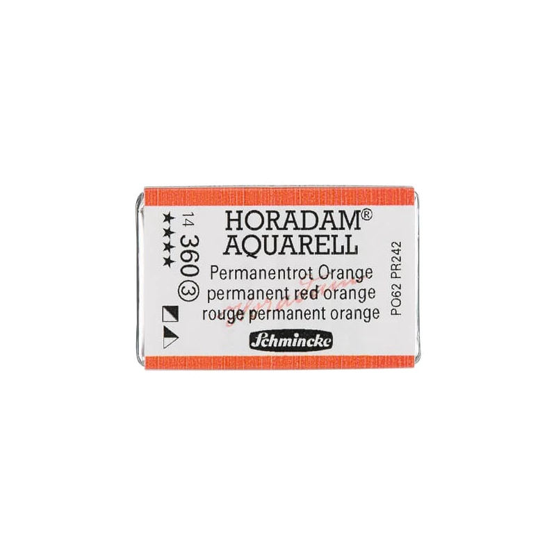 Schmincke Horadam akvarel boja, 1/1 svilenkasta - 60, permanent red orange