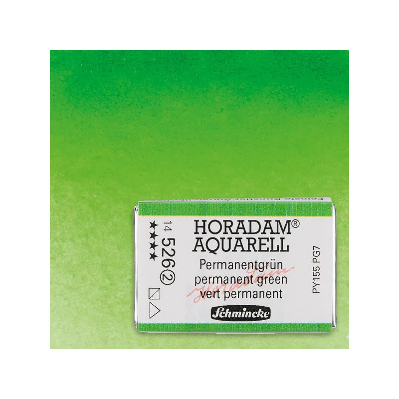 Schmincke Horadam akvarel boja, 1/1 svilenkasta - 26, permanent green