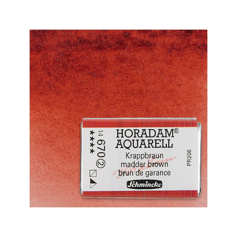 Schmincke Horadam akvarel boja, 1/1 svilenkasta - 70, madder brown