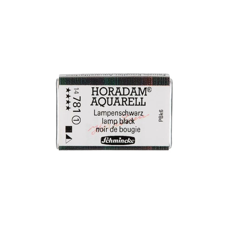 Schmincke Horadam akvarel boja, 1/1 svilenkasta - 81, lamp black