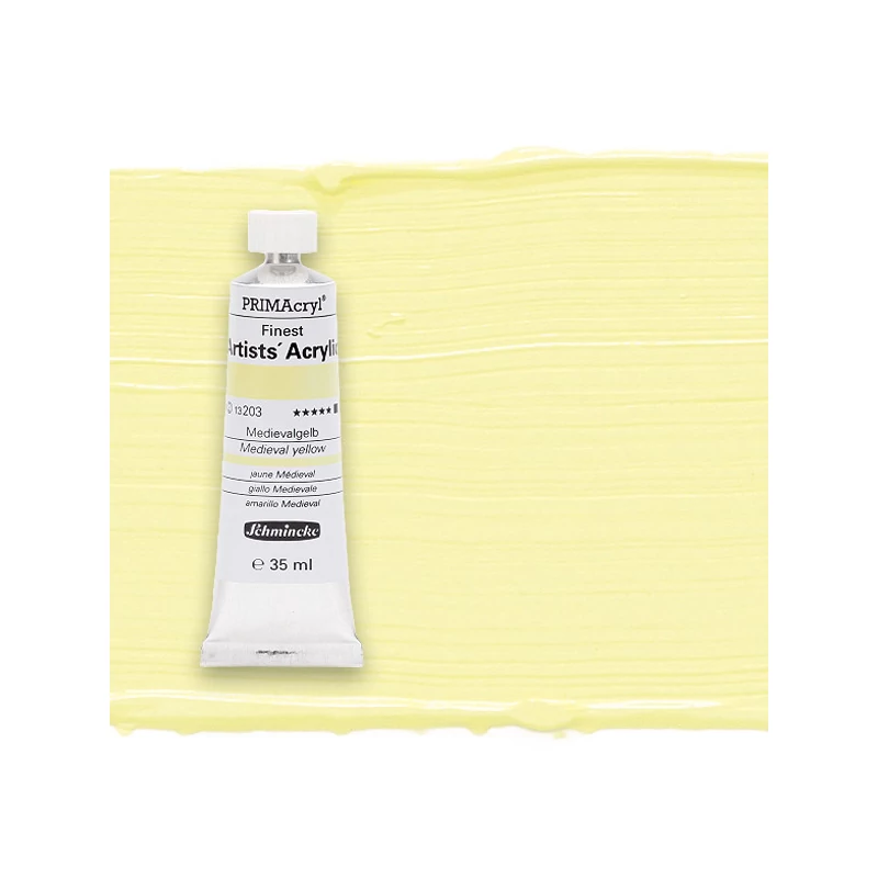 Schmincke PRIMAcryl akrilna boja, 35 ml - 203, medieval yellow