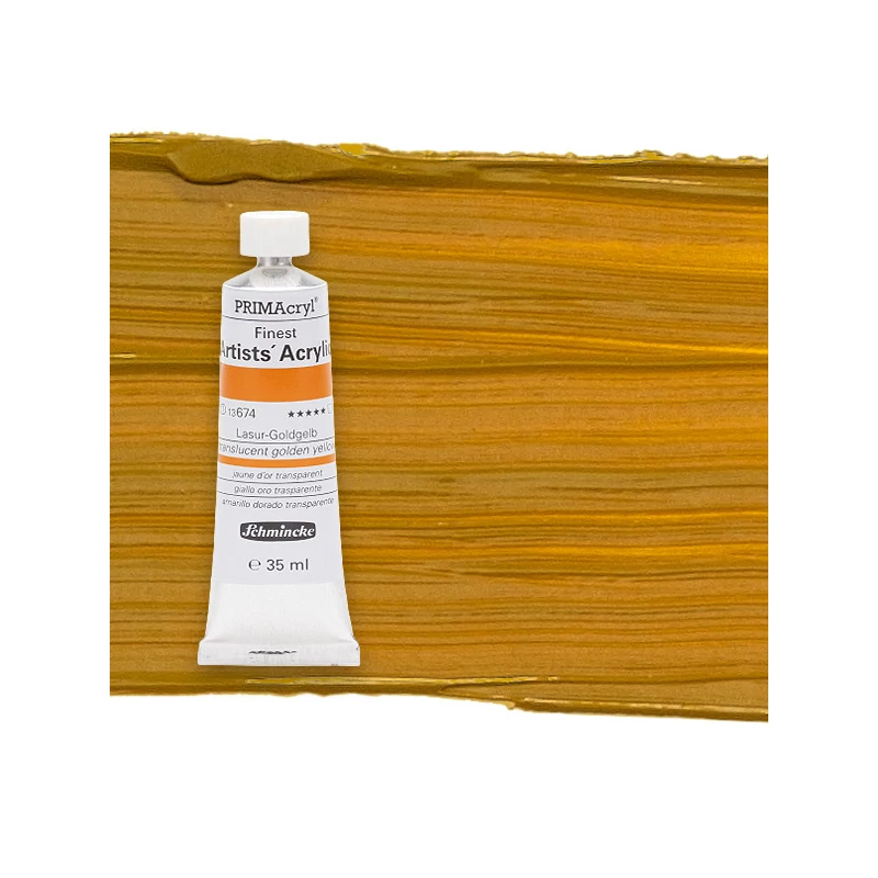 Schmincke PRIMAcryl akrilna boja, 35 ml - 674, translucent golden yellow