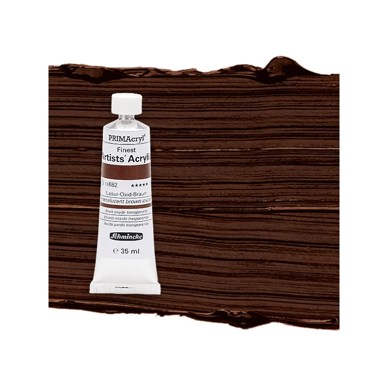 Schmincke PRIMAcryl akrilna boja, 35 ml - 682, translucent browa oxide