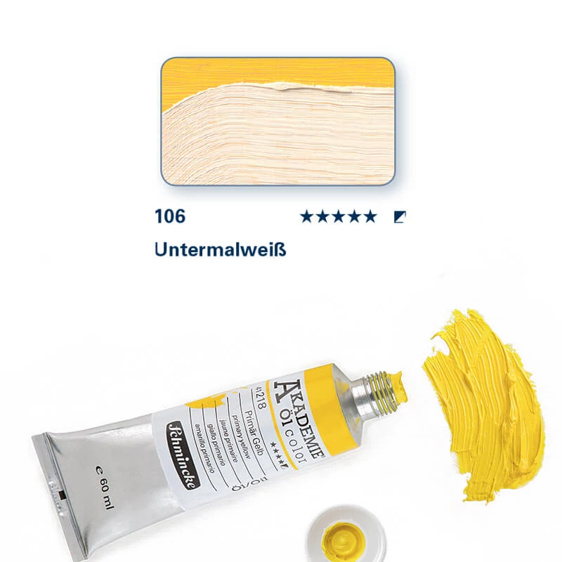 Schmincke Akademie uljana boja, 60 ml - 106, underpainting white