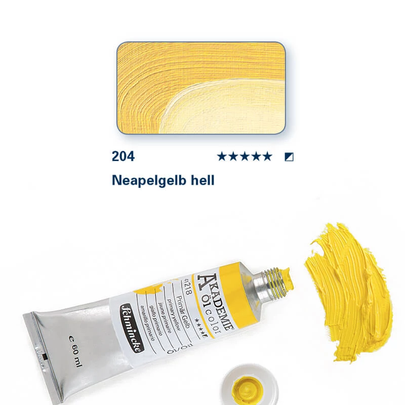 Schmincke Akademie uljana boja, 60 ml - 204, naples yellow light
