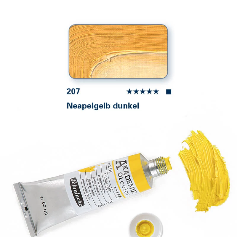 Schmincke Akademie uljana boja, 60 ml - 207, naples yellow deep