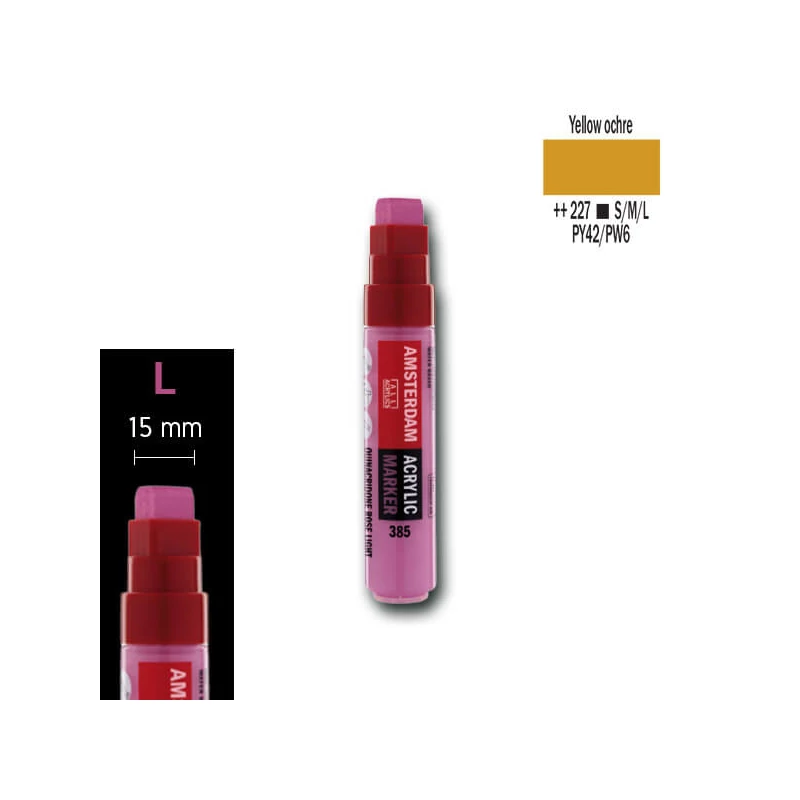 Talens Amsterdam akrilni flomaster, L - 227, yellow ochre