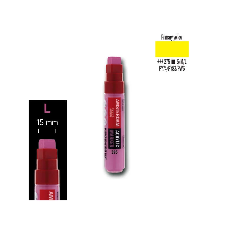 Talens Amsterdam akrilni flomaster, L - 275, primary yellow