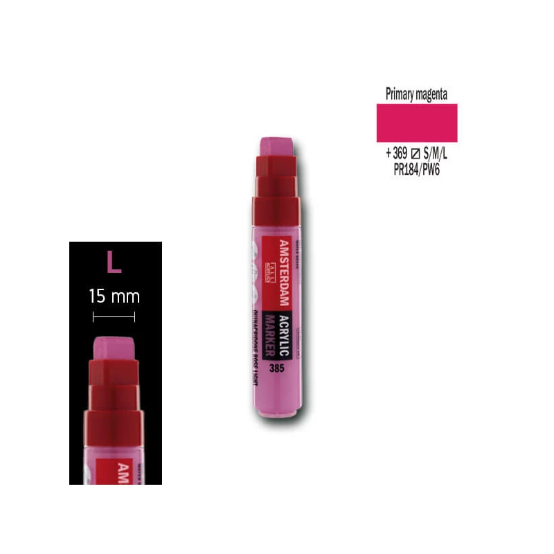 Talens Amsterdam akrilni flomaster, L - 369, primary magenta