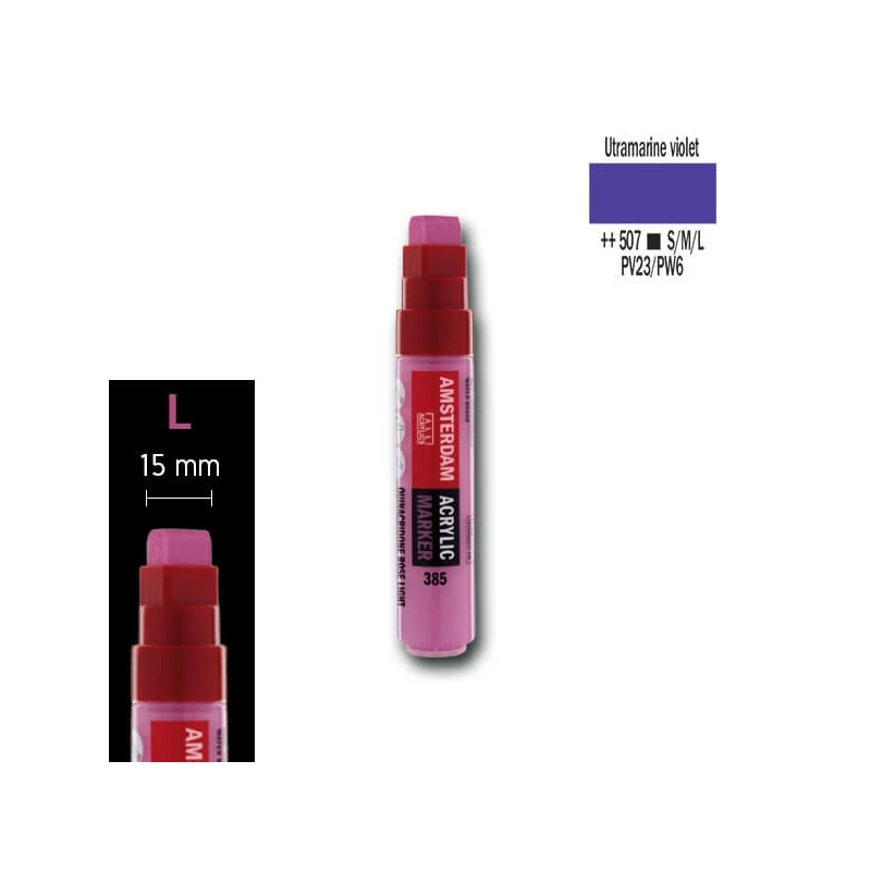 Talens Amsterdam akrilni flomaster, L - 507, ultramarine violet