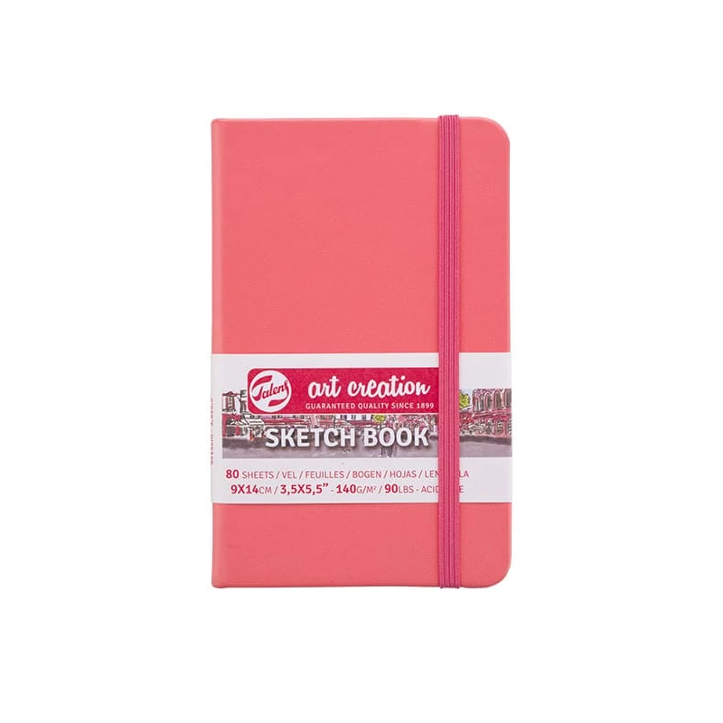 Talens Art Creation Sketch Book blok za crtanje i skiciranje, 140 g, 80 listova - 9x14 cm, koralj