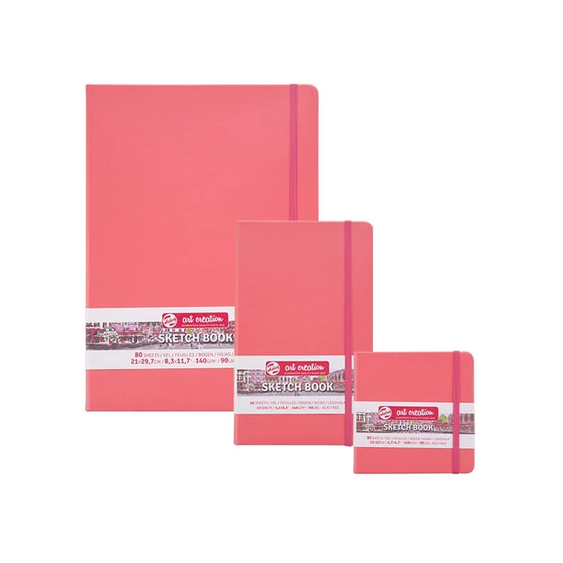 Talens Art Creation Sketch Book blok za crtanje i skiciranje, 140 g, 80 listova - 9x14 cm, koralj