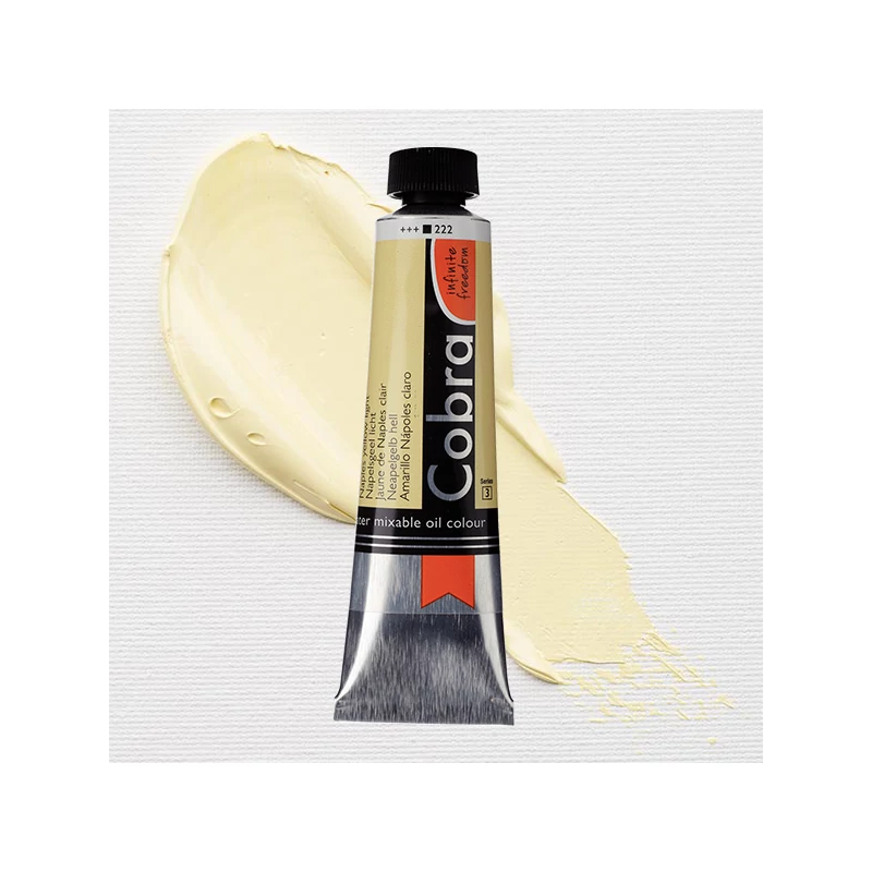 Talens Cobra vodena uljana boja, 40 ml - 222, naples yellow light