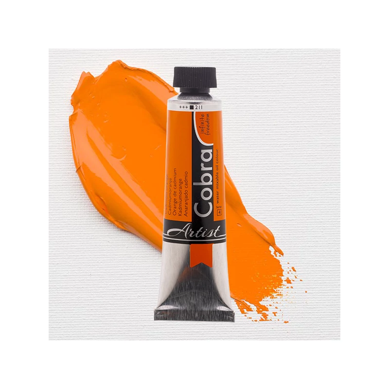 Talens Cobra vodena uljana boja, 40 ml - 211, cadmium orange