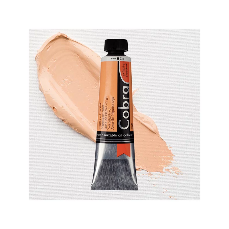 Talens Cobra vodena uljana boja, 40 ml - 224, naples yellow red