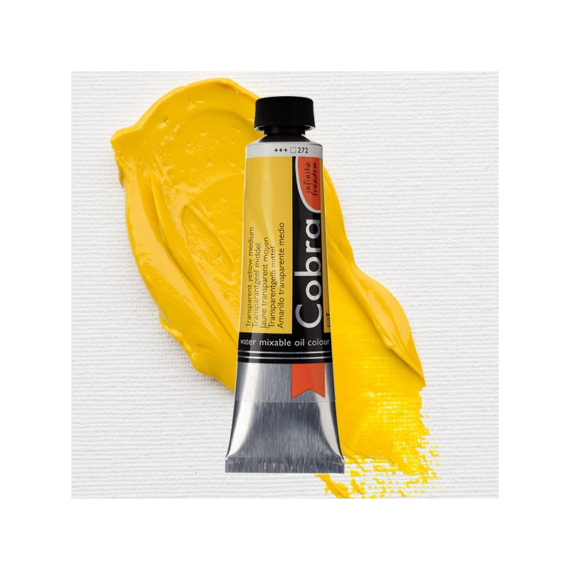 Talens Cobra vodena uljana boja, 40 ml - 272, transparent yellow medium