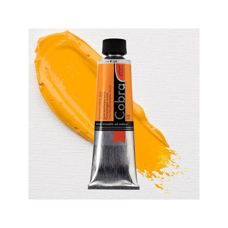 Talens Cobra vodena uljana boja, 40 ml - 285, permanent yellow deep