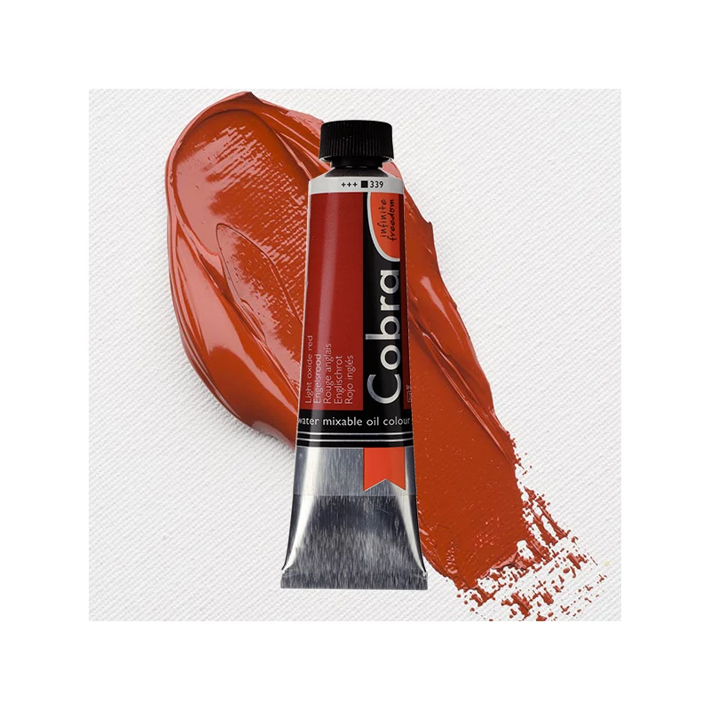Talens Cobra vodena uljana boja, 40 ml - 339, light oxide red