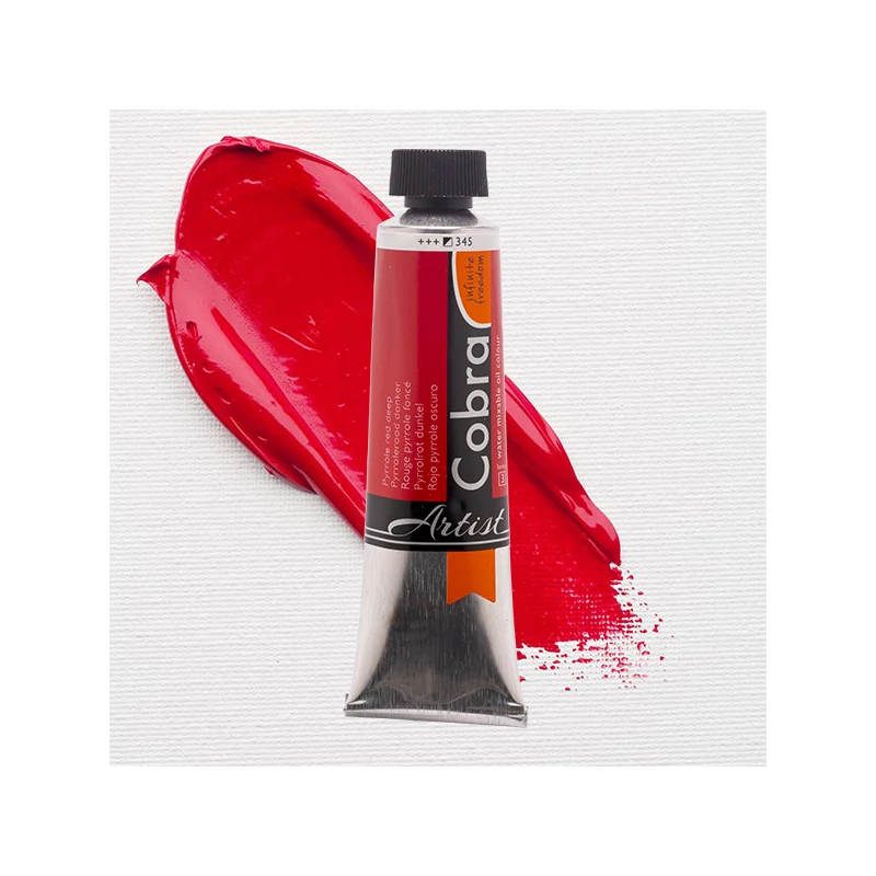 Talens Cobra vodena uljana boja, 40 ml - 345, pyrrole red deep