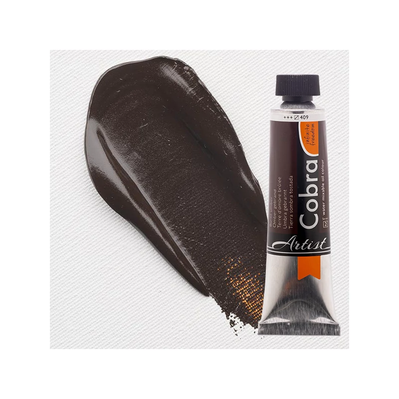 Talens Cobra vodena uljana boja, 40 ml - 409, burnt umber