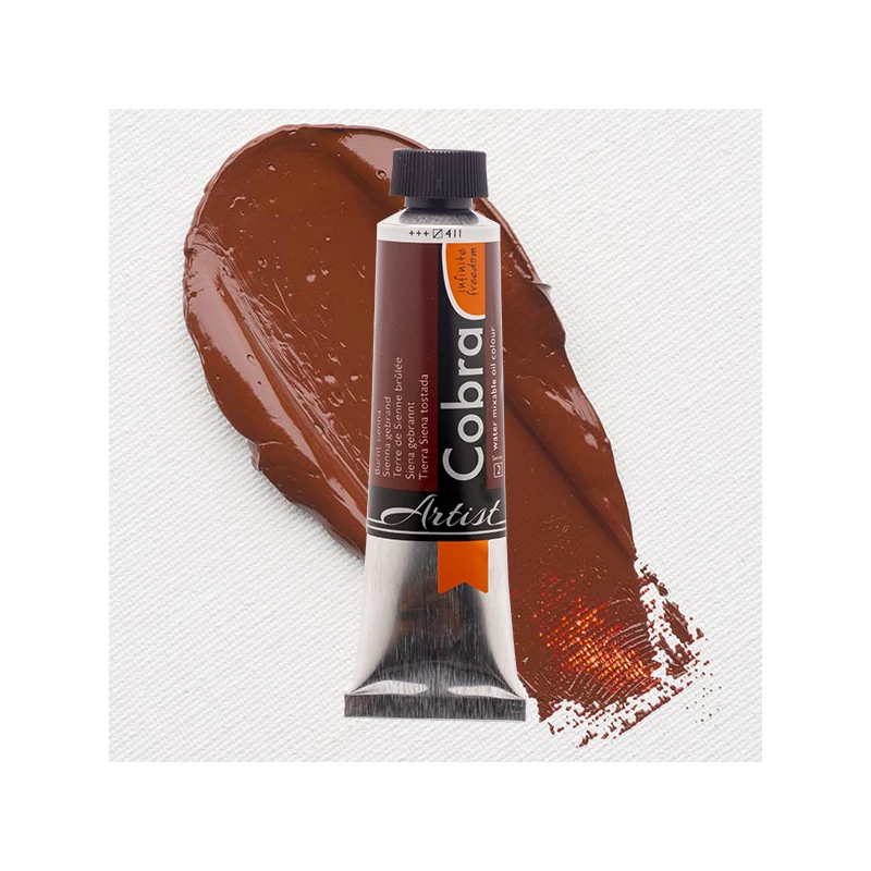 Talens Cobra vodena uljana boja, 40 ml - 411, burnt sienna