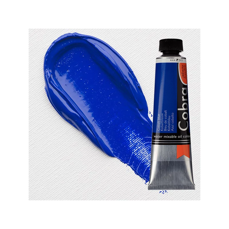 Talens Cobra vodena uljana boja, 40 ml - 511, cobalt blue