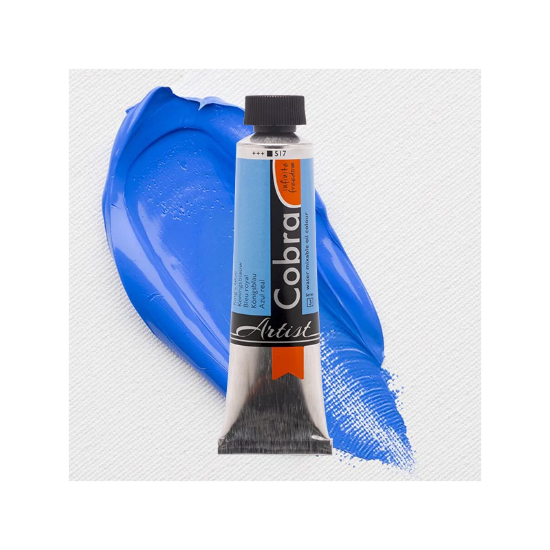 Talens Cobra vodena uljana boja, 40 ml - 517, king's blue