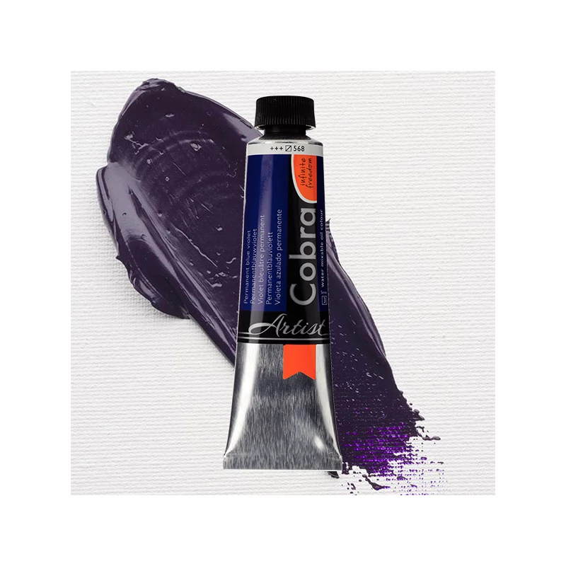 Talens Cobra vodena uljana boja, 40 ml - 568, permanent blue violet