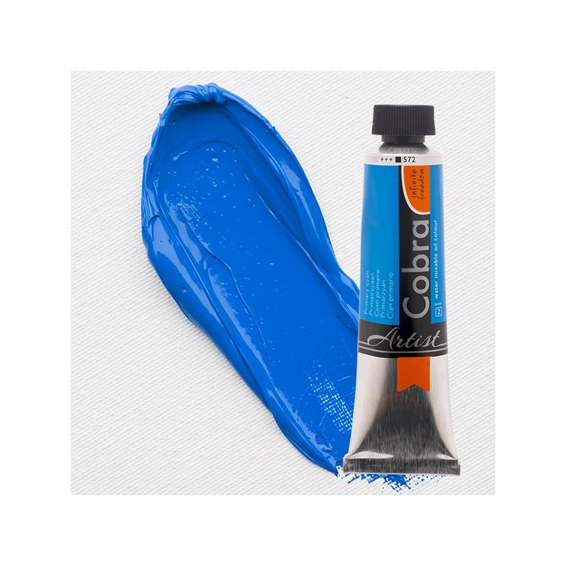 Talens Cobra vodena uljana boja, 40 ml - 572, primary cyan