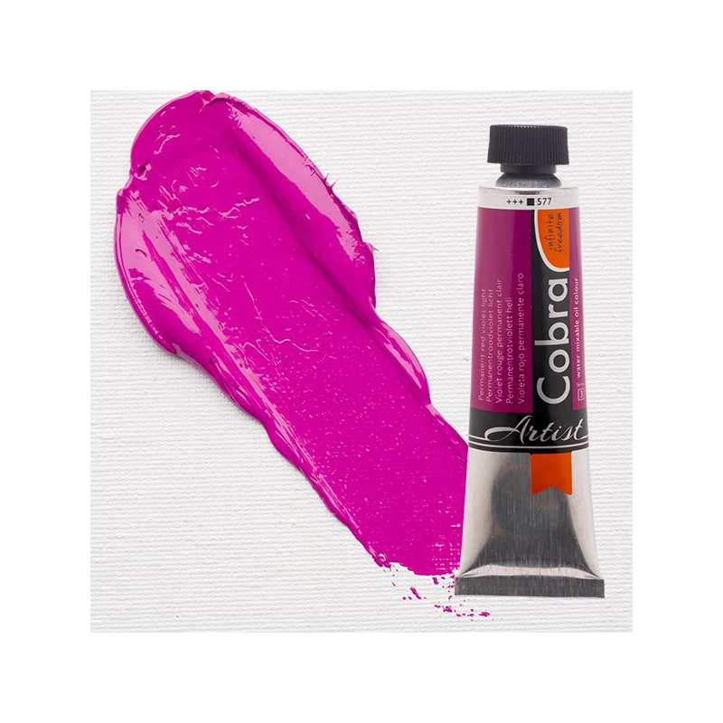 Talens Cobra vodena uljana boja, 40 ml - 577, permanent red violet light