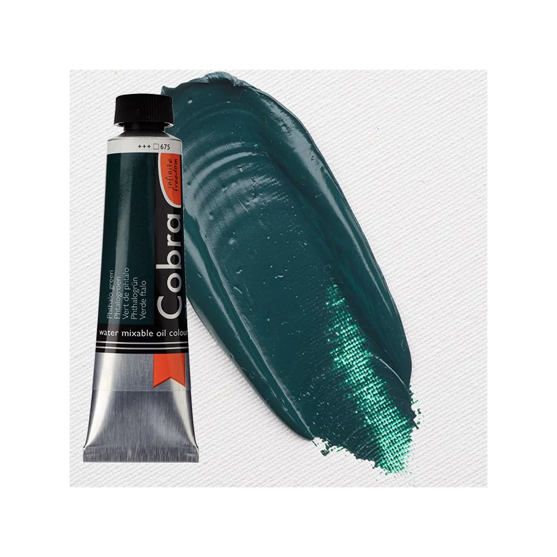 Talens Cobra vodena uljana boja, 40 ml - 675, phthalo green