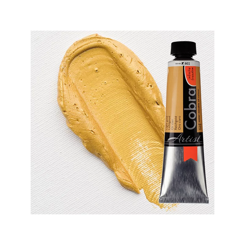 Talens Cobra vodena uljana boja, 40 ml - 802, light gold