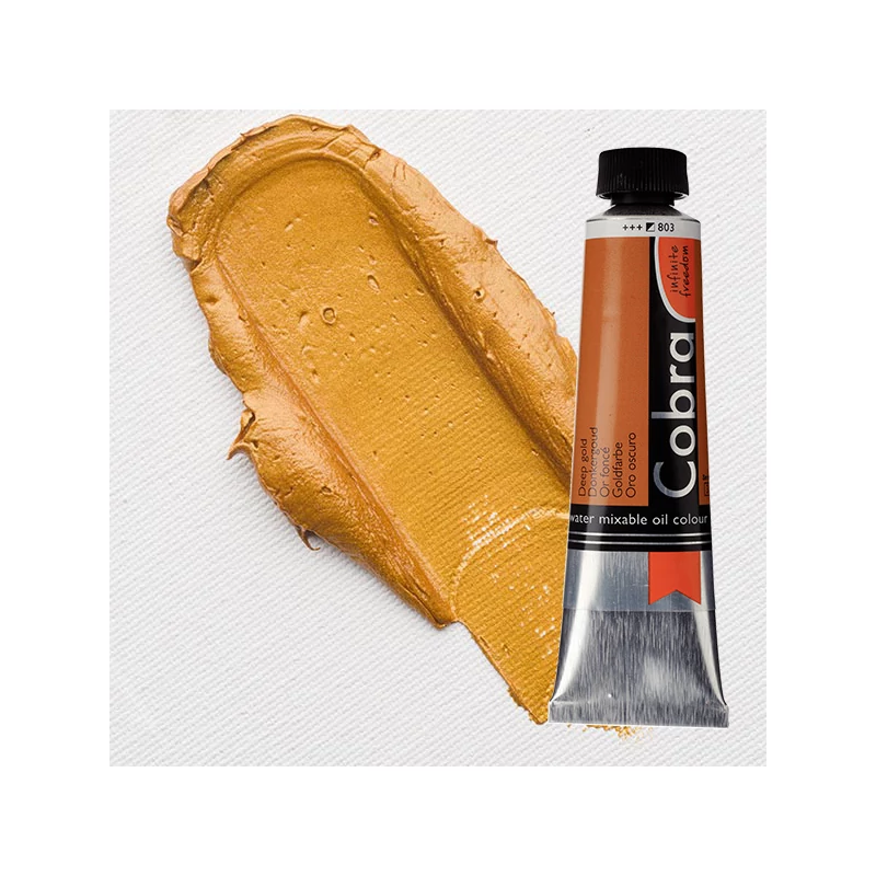 Talens Cobra vodena uljana boja, 40 ml - 803, deep gold