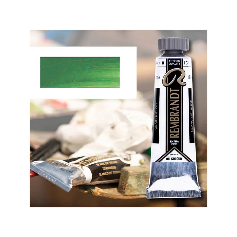 Talens Rembrandt uljana boja, 40 ml - 625, cinnabar green medium