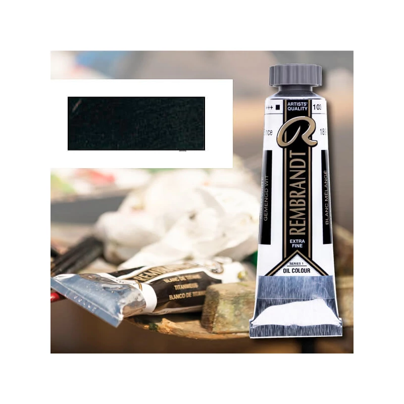Talens Rembrandt uljana boja, 40 ml - 701, ivory black