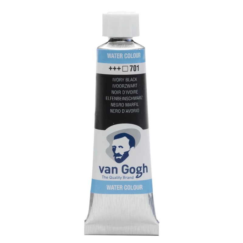 Talens Van Gogh akvarel boja u tubi, 0 ml - 701, ivory black