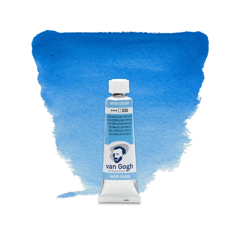 Talens Van Gogh akvarel boja u tubi, 0 ml - 535, cerulean blue (phthalo)