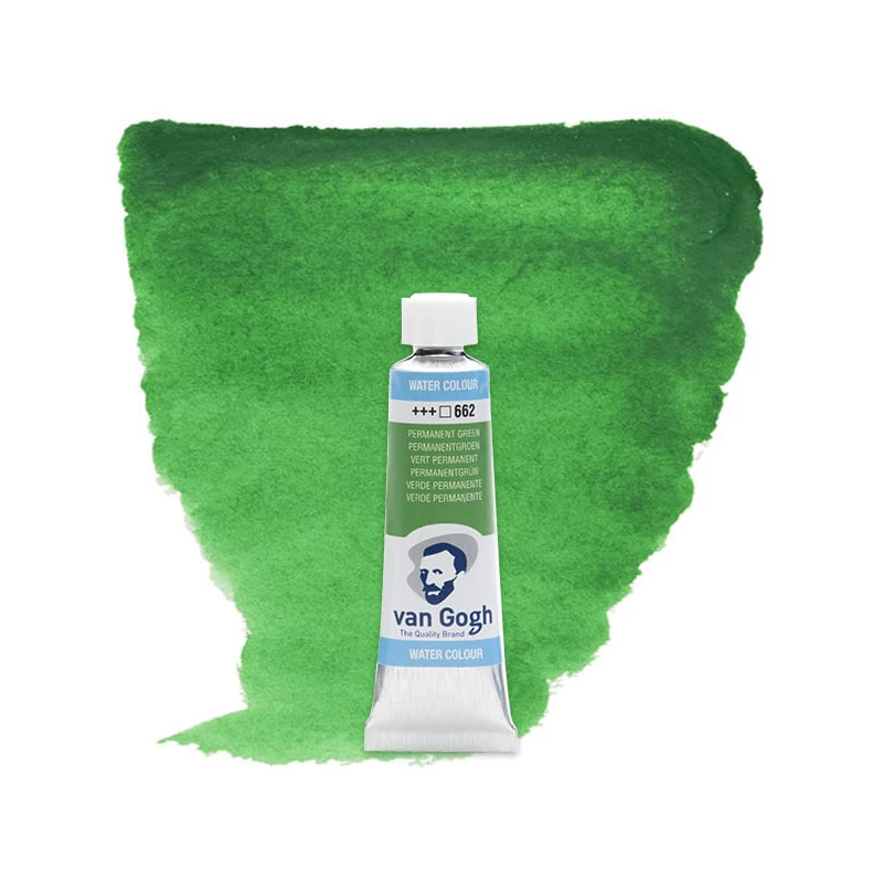 Talens Van Gogh akvarel boja u tubi, 0 ml - 662, permanent green