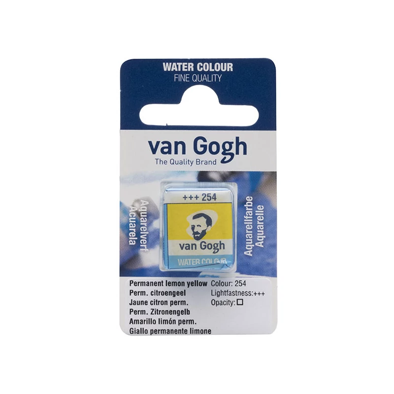 Talens Van Gogh svilenkasta akvarel boja, 1/2 svile- 254, permanent lemon yellow