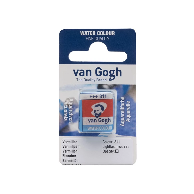 Talens Van Gogh svilenkasta akvarel boja, 1/2 svile - 311, vermilion