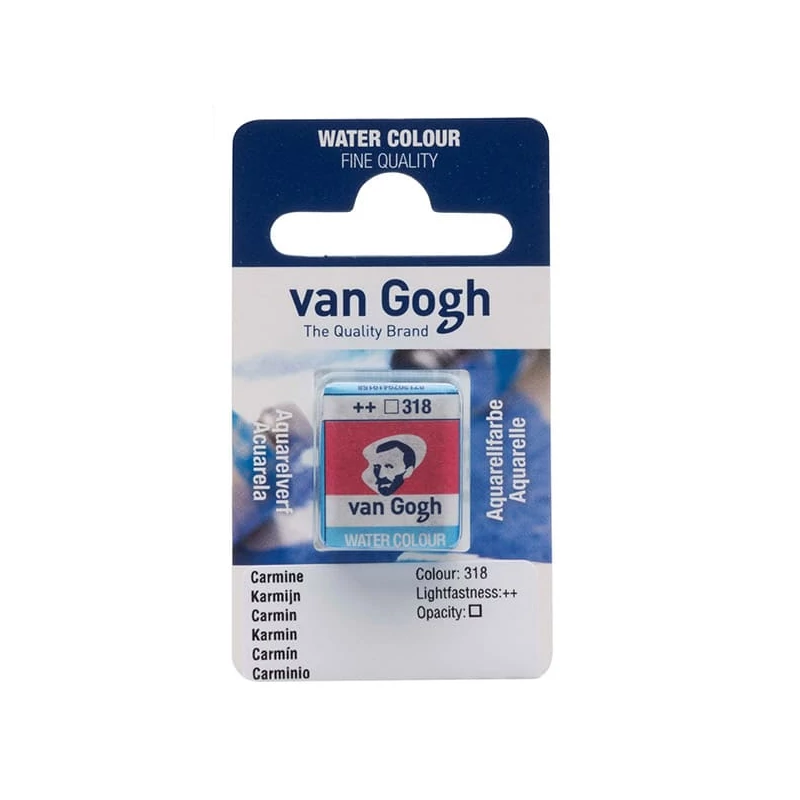 Talens Van Gogh svilenkasta akvarel boja, 1/2 svile - 318, carmine